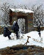 Caspar David Friedrich, Friedhof im Schnee